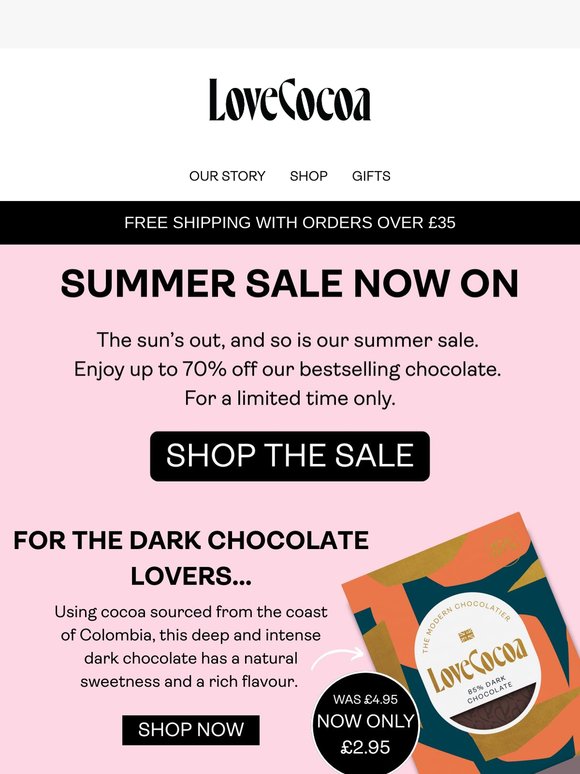 Up to 70% off! SALE NOW ON!