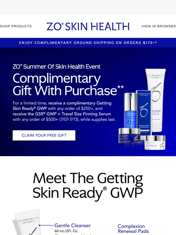 ZO Summer of Skin Health Event Starts Now