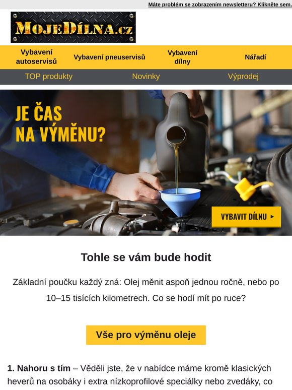 Kdy jste naposledy měnili olej?  👀