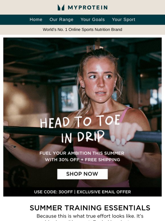 Summer training essentials: Free shipping 🚚💨