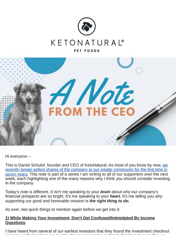 Why Invest Now in KetoNatural? We REALLY Are Saving REAL Dogs From REAL Problems.