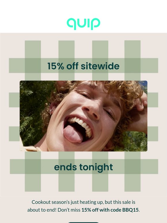 Last chance: 15% off sitewide!