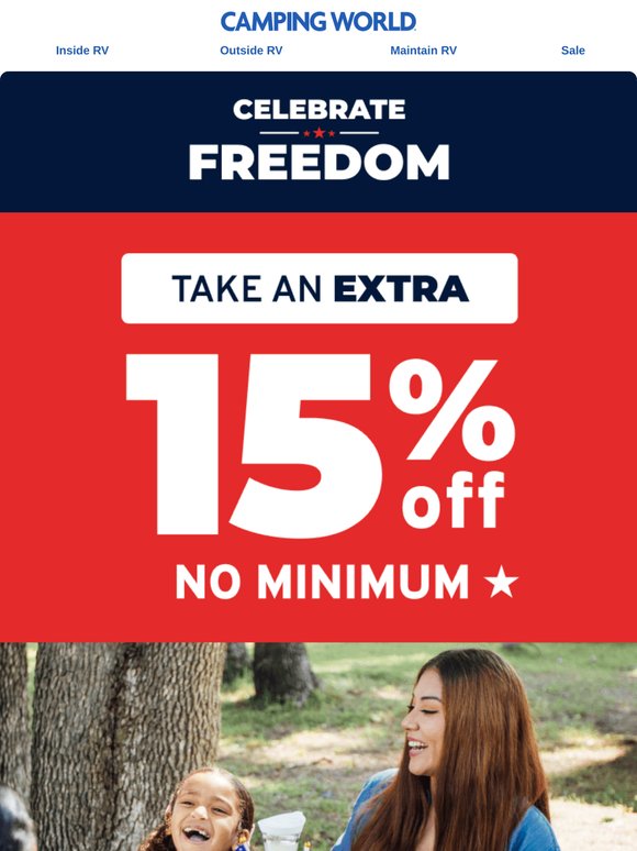 Final day to celebrate with 15% off