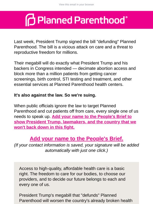 We have never backed down from a fight