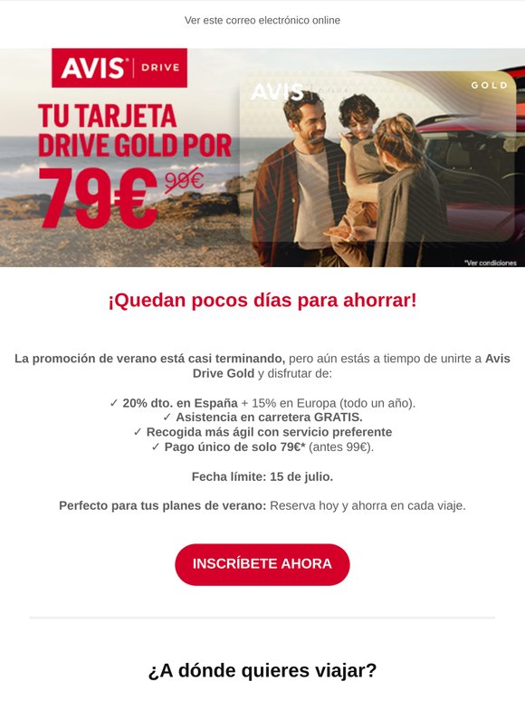 Solo 9 días para ahorrar el 20% en tus viajes de verano