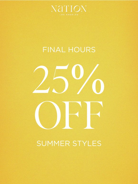 Last Call. Don’t Overthink It.