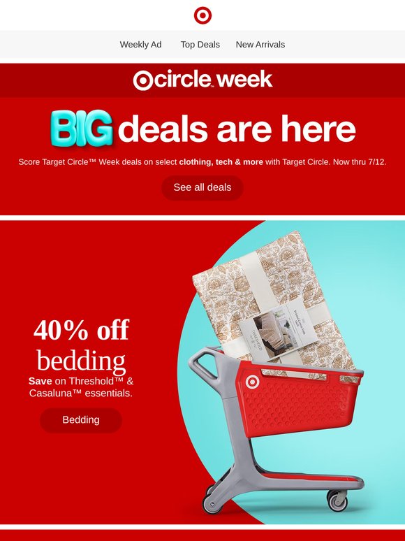 Up to 40% off home faves & more Target Circle Week deals ‼️