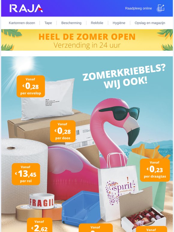 🌞 RAJA: uw onestopshop, ook in de zomer!