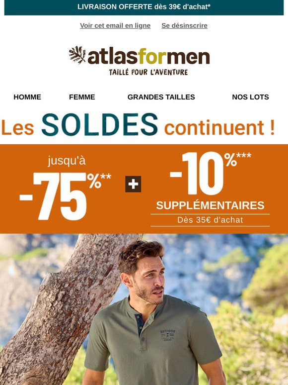 Jusqu'à -75% et -10% Supplémentaires