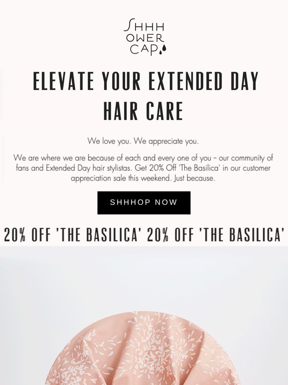 Customer Appreciation! ✉️ 20% Off 'The Basilica'  🚿
