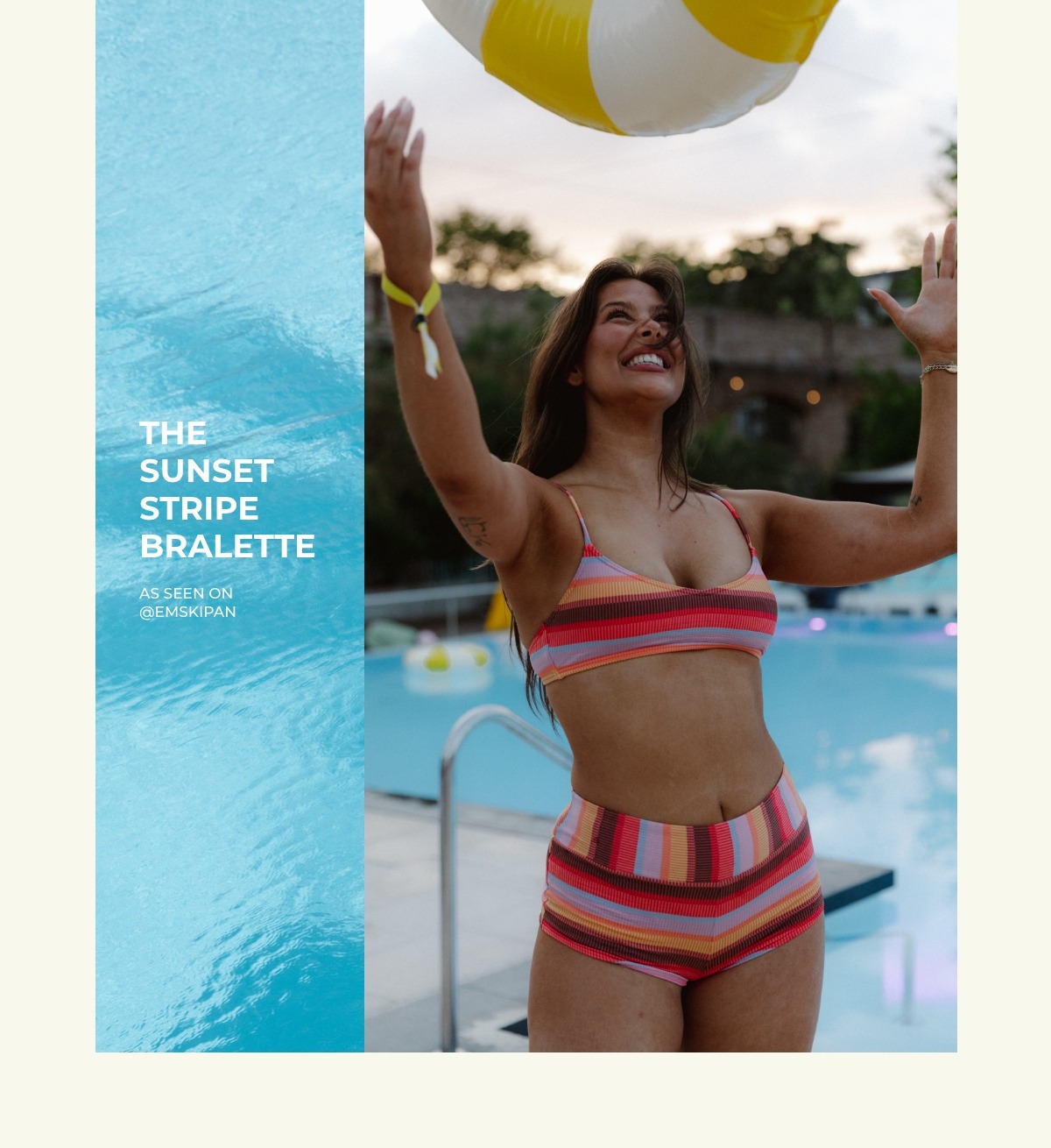 Roxy Sunset Stripe Bralette
