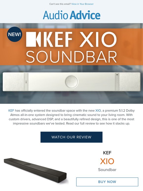 🎶 NEW! KEF XIO Soundbar + Prime Day Deals!