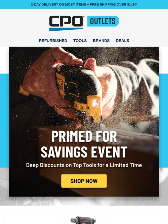 Tool Deals Built Better – Primed for Savings Is Live