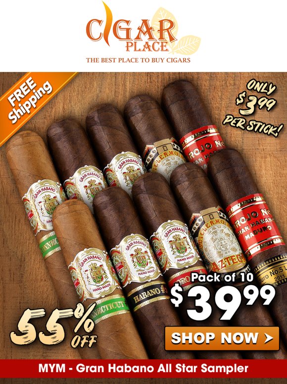 Gran Habano All Star Sampler 55% OFF! ⭐