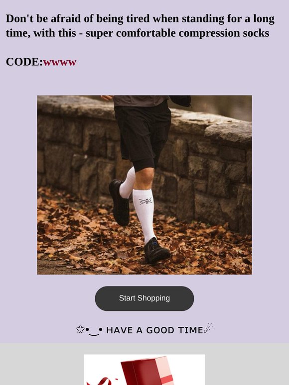 A must-have for sports enthusiasts! Compression socks help efficient training and quick recovery