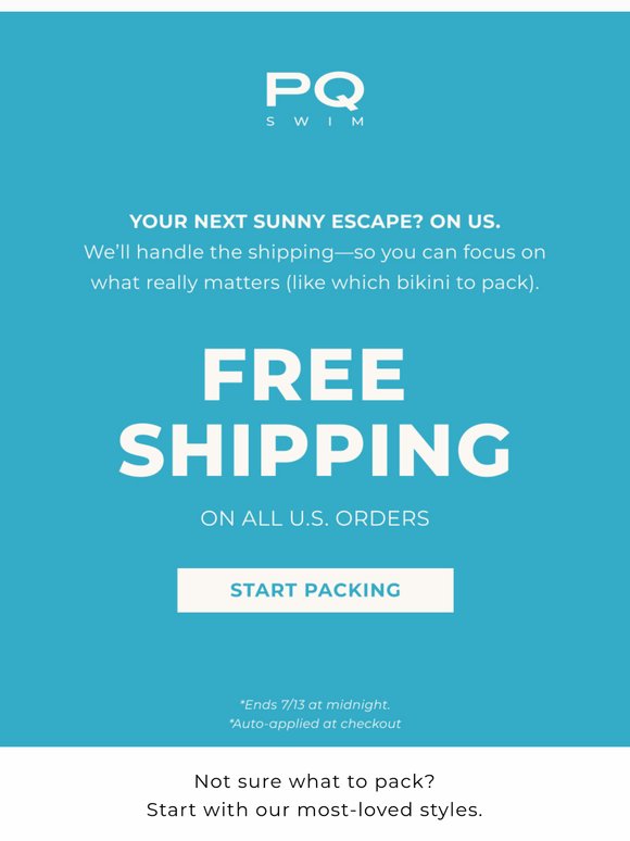 FREE SHIPPING? Don’t Mind If We Do☀️ 🌊