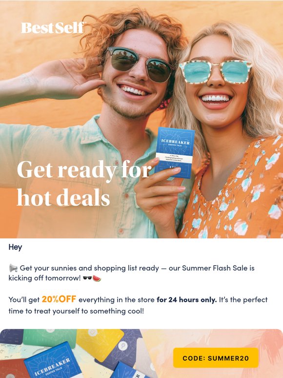 Get Ready: Summer Flash Sale Starts Tomorrow! 🎉