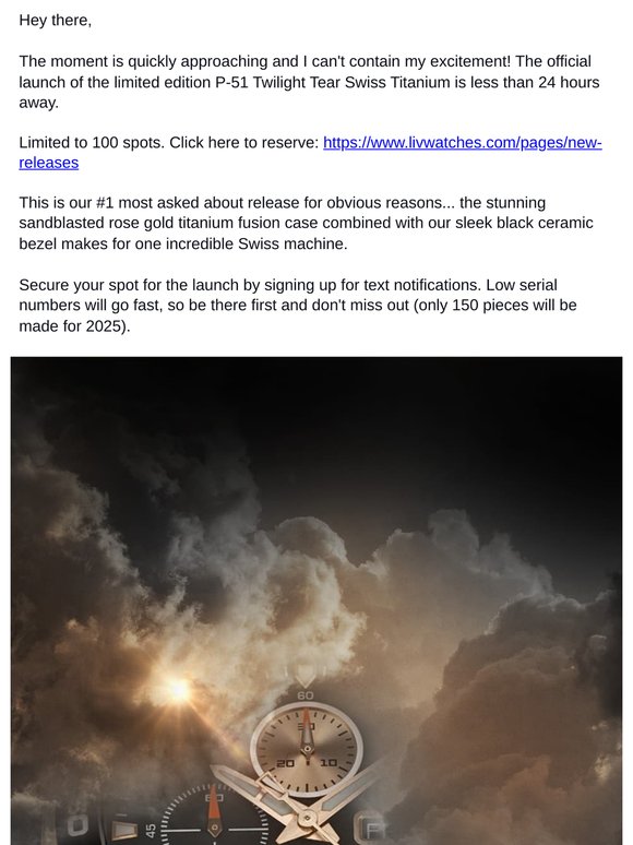 24hrs to launch