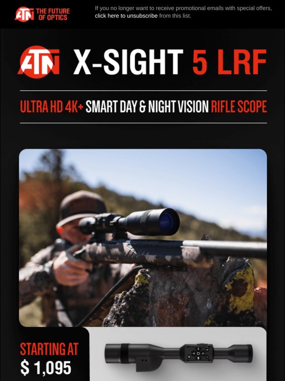 Shoot with Confidence. Shoot with X-Sight 5 LRF.