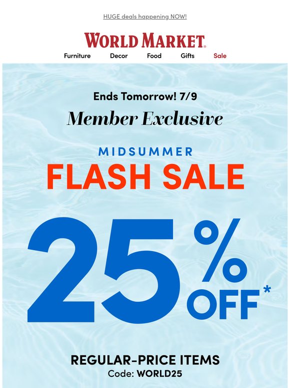 🛍️ 25% OFF FLASH SALE 🛍️