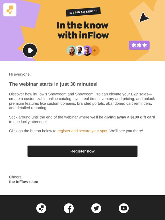 Webinar Starting Soon! inFlow: Showroom and Showroom Pro