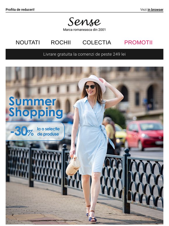 SUMMER SHOPPING: 30% reducere la o selecție de articole de vară!