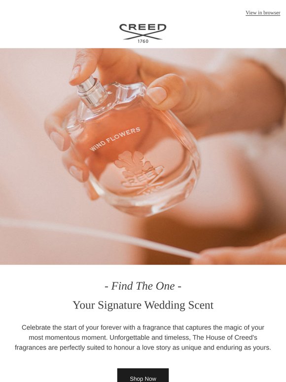 Scent Your Special Day With Creed