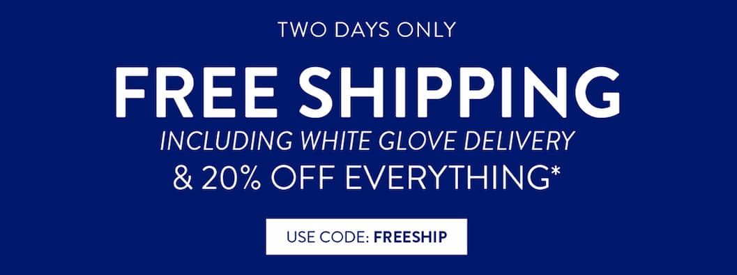Two Days Only | Free Shipping & 20% Off