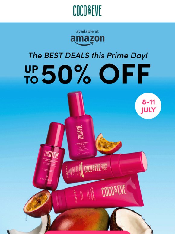 UP TO 50% OFF THIS PRIME DAY