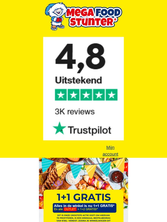 🛒 1+1 GRATIS op het héle assortiment - De actie is verlengd!
