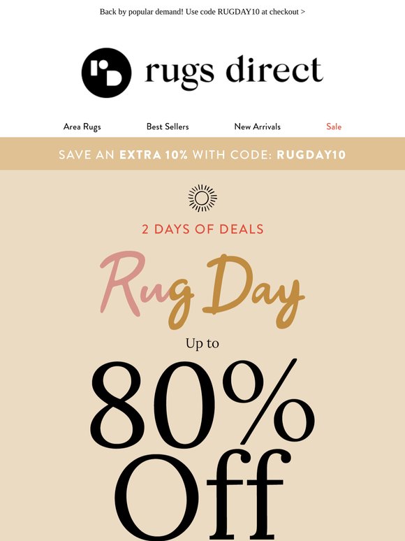 RUG DAY ☀️ 10% OFF CODE INSIDE