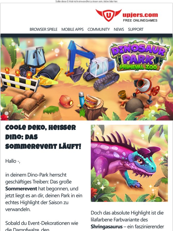 Neu im Park: Ein Dino wie kein anderer! 😱