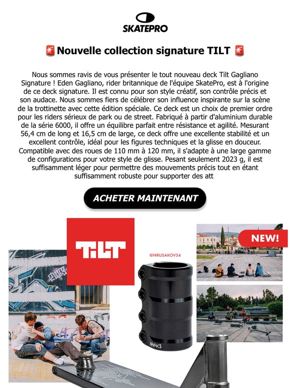Nouvelle collection signature TILT !