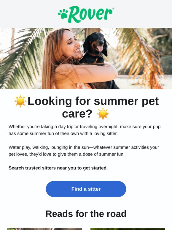 Treat your pet to some fun in the sun ☀️
