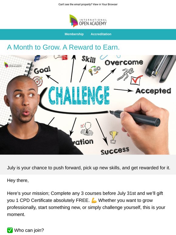 🎯 July Challenge: Finish 3 Courses, Get 1 CPD Certificate FREE
