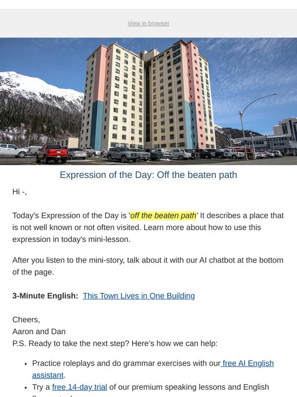 This Town Lives in One Building