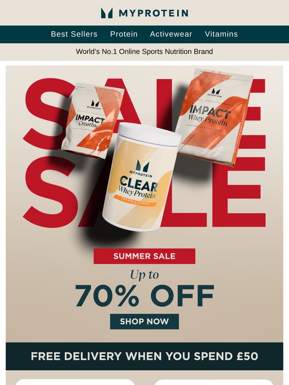 Up to 70% off Summer SALE just landed!