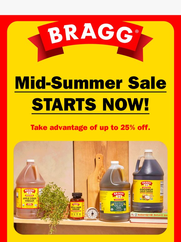 Mid-Summer Sale: Up to 25% Off!
