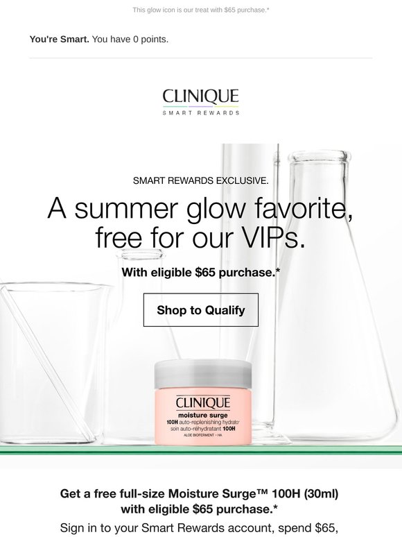 Perk alert! 🌟 Loyalty members get a free full-size Moisture Surge™ 100H.