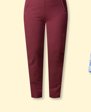 Pull-On Slim Leg Trousers