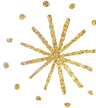 Gold snowflake.