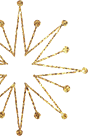 Gold snowflake.