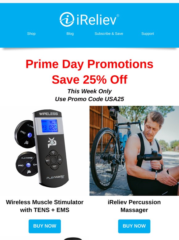 📦 ☑️ Prime Day Discounts at iReliev?