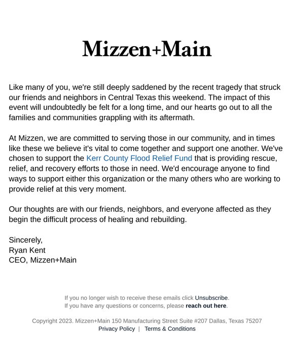 Our thoughts are with Texas