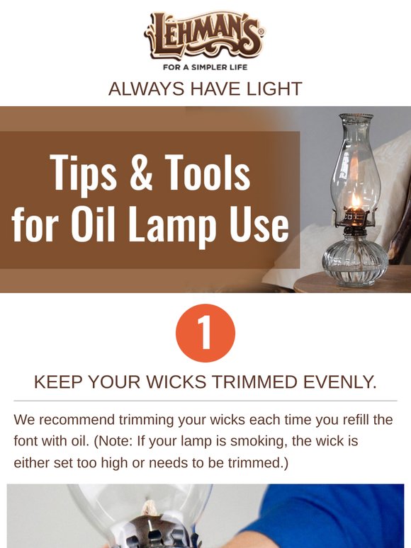 Tips and Tools for Oil Lamps 🔥