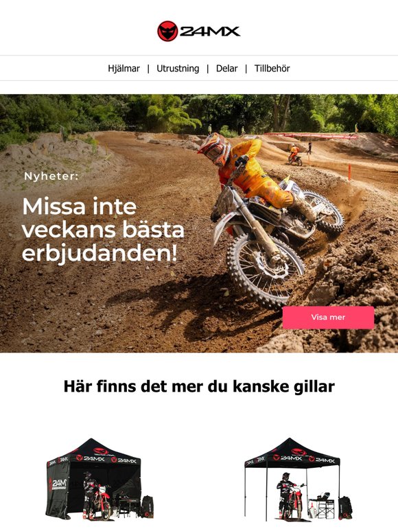 Dom bästa erbjudanden på MX delar & utrustning.