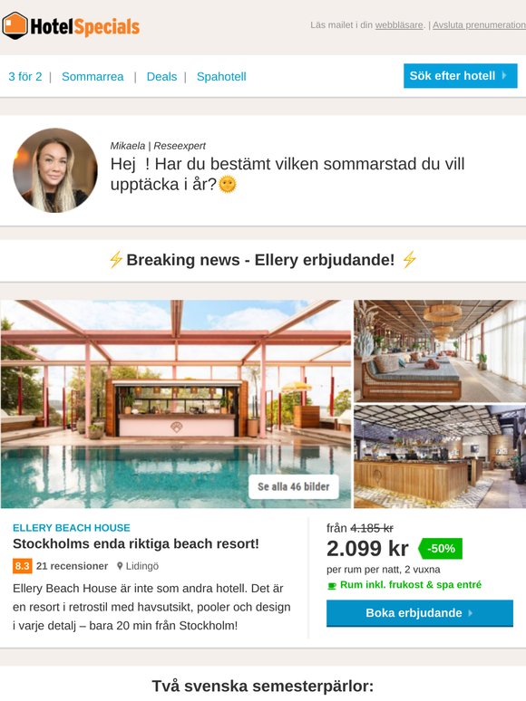 Upptäck en ny sommarstad fr. bara 1.006 kr 🌞