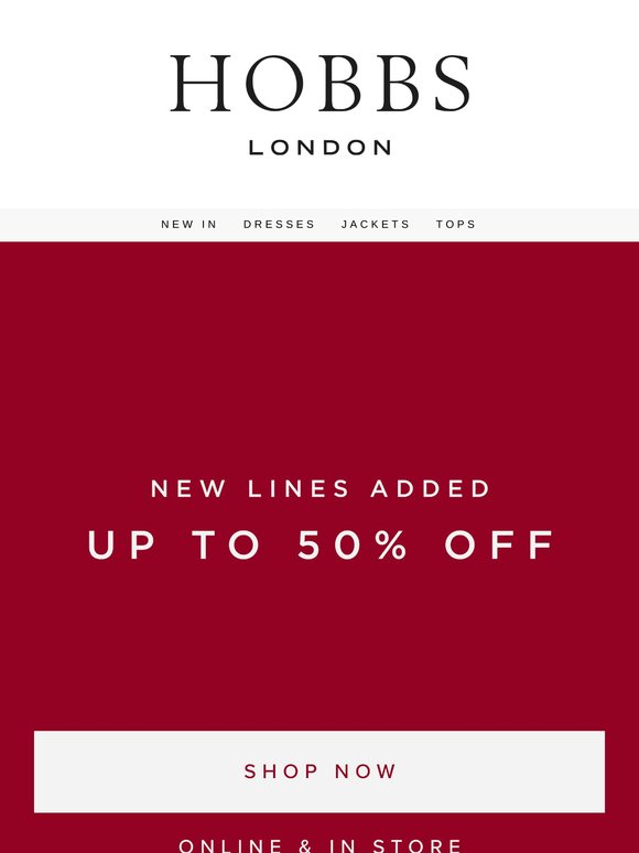 SALE | New lines added.