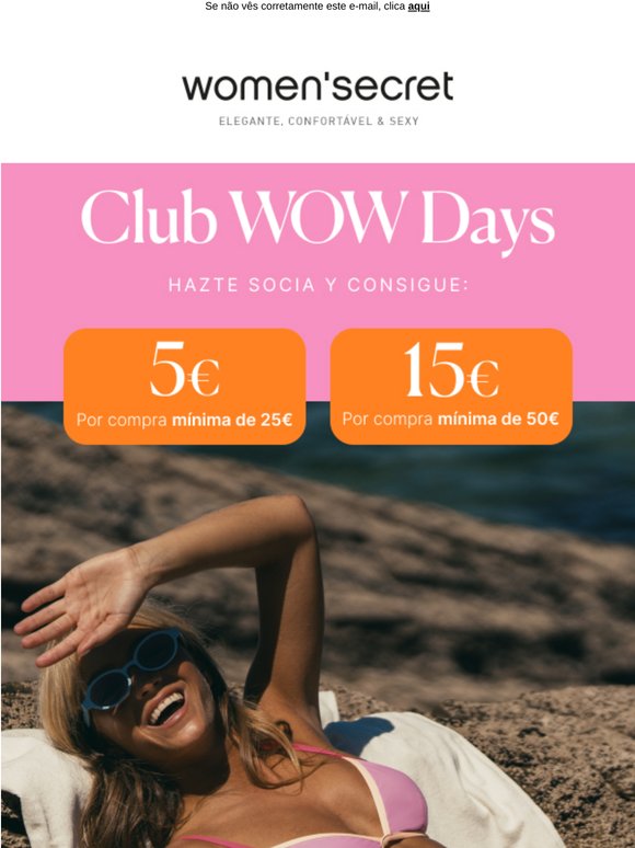 Llévate hasta 15€ 😮 WOW Days!