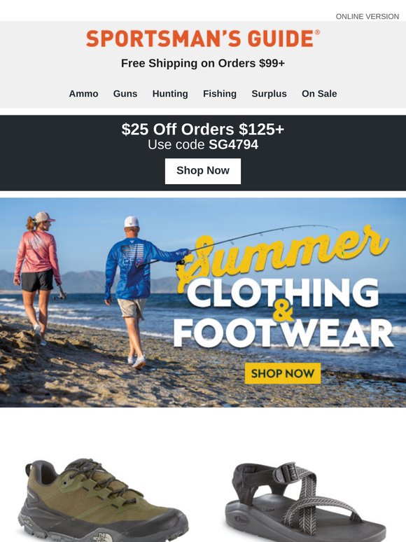 $25 Off Orders $125 >> NEW Outdoor Summer Wear